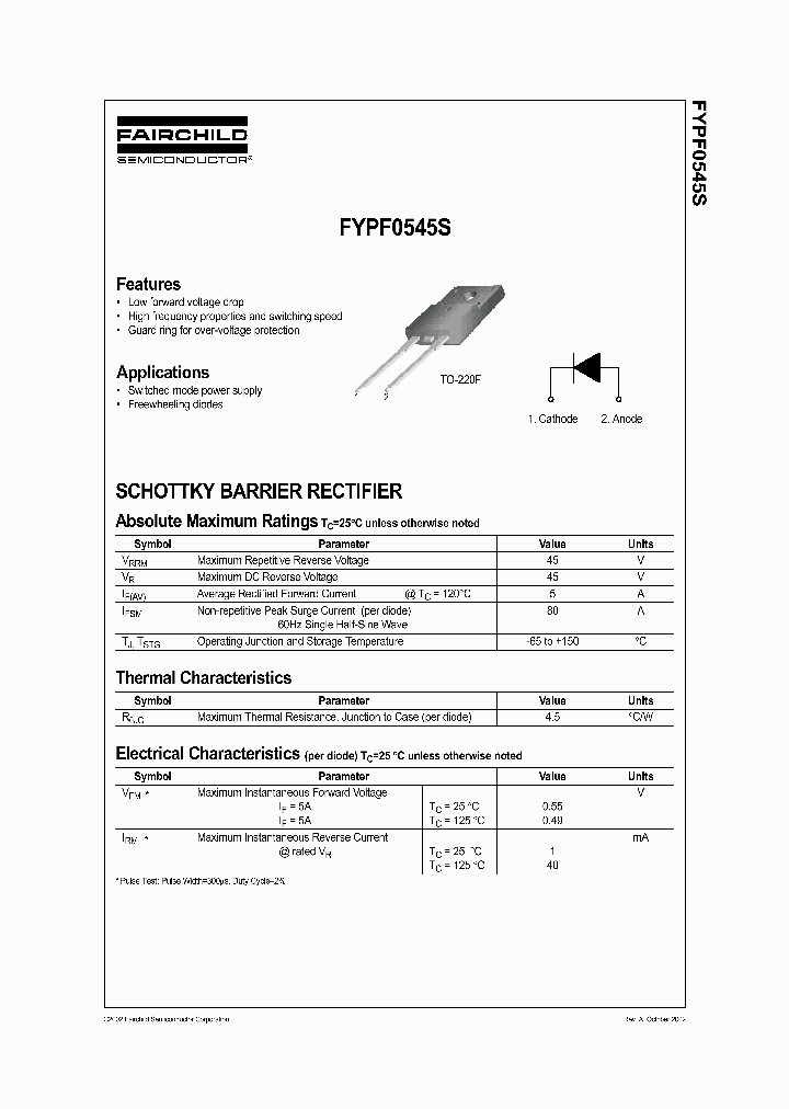 FYPF0545STU_3880590.PDF Datasheet