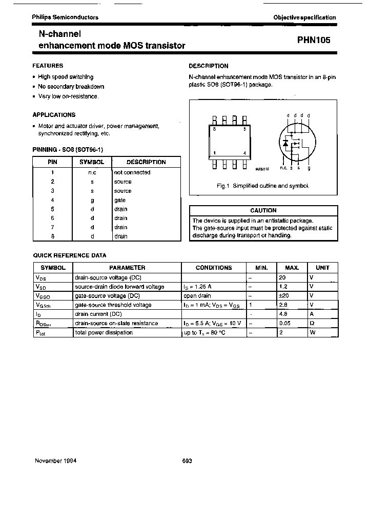 PHN105-TAPE-13_3883109.PDF Datasheet