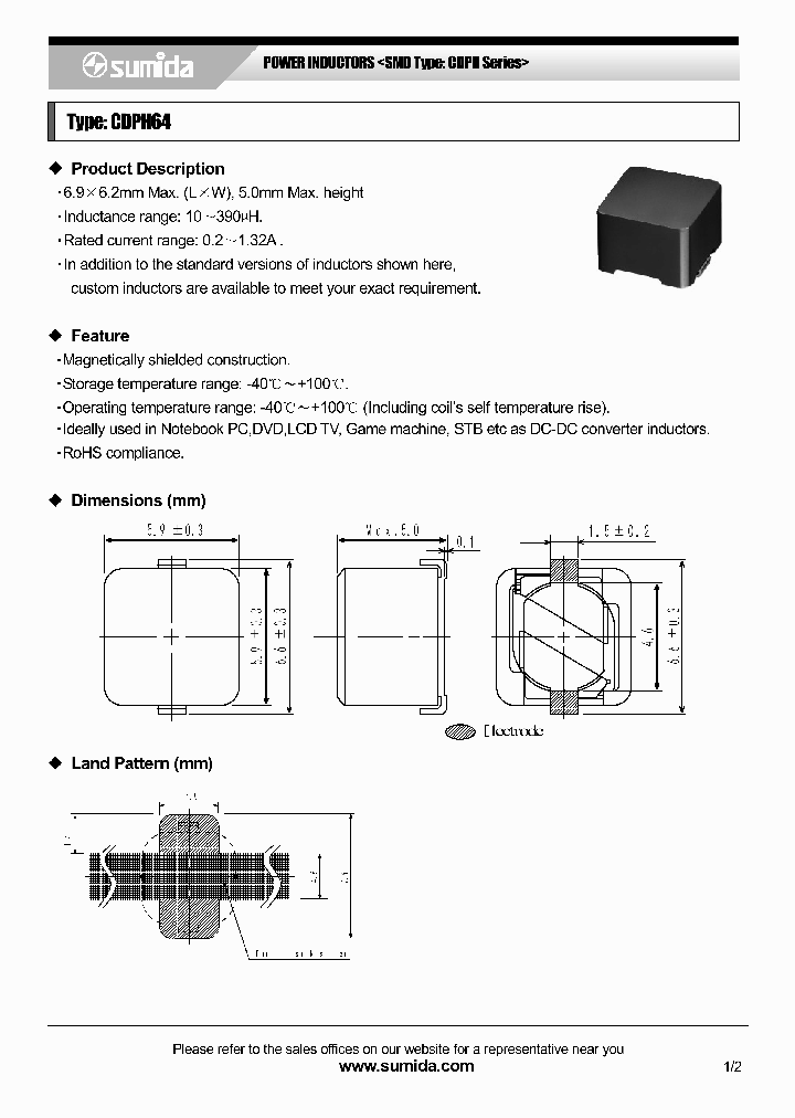 CDPH64NP-820NB_3883063.PDF Datasheet