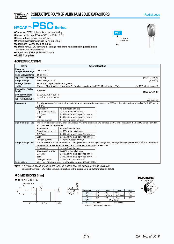 APSC100ELL391MHB5S_3885545.PDF Datasheet