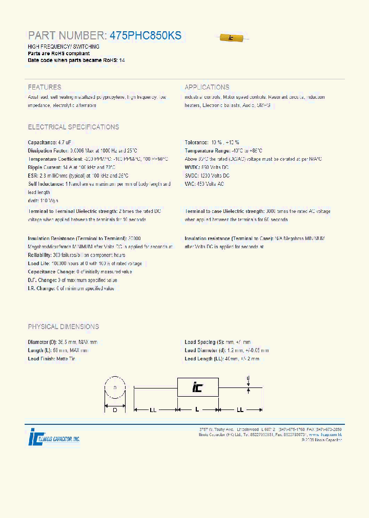 475PHC850KS_3883956.PDF Datasheet