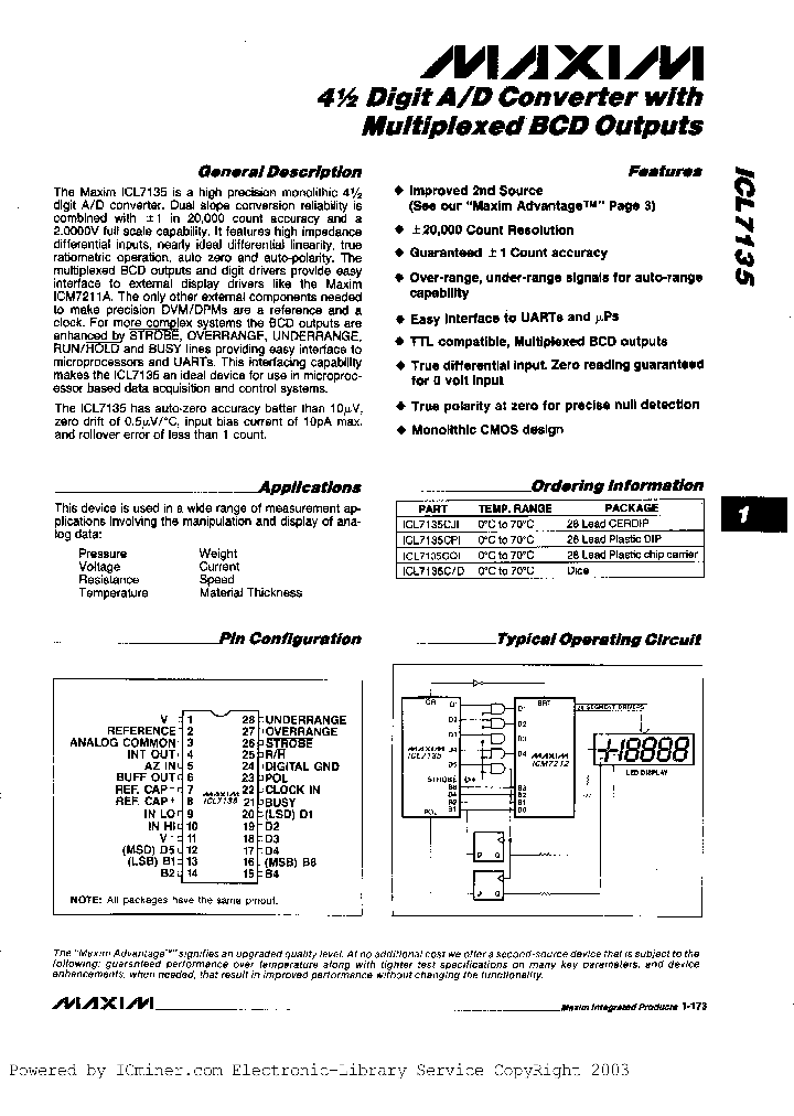 ICL7135CPI-2_3884973.PDF Datasheet