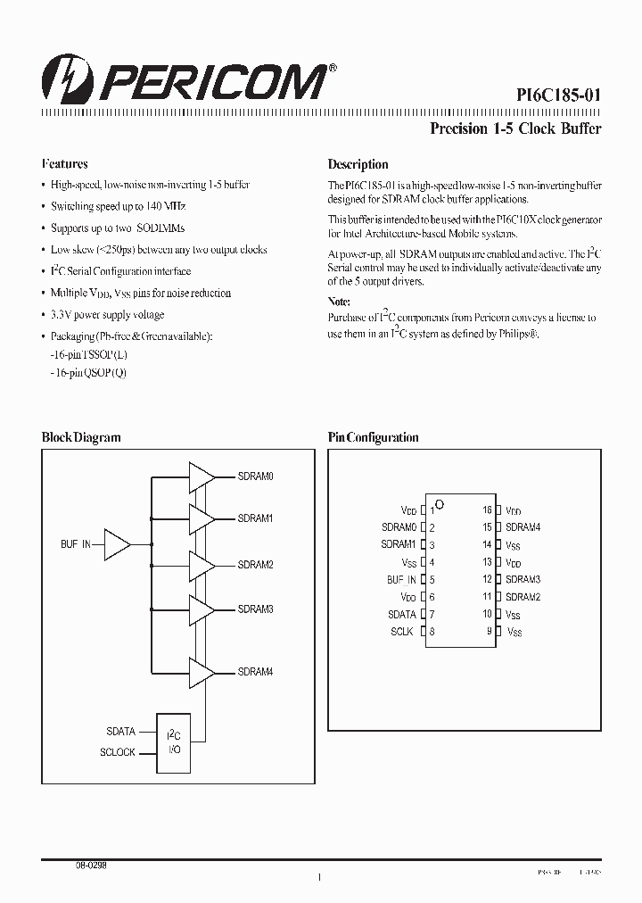 PI6C185-01LE_3886150.PDF Datasheet