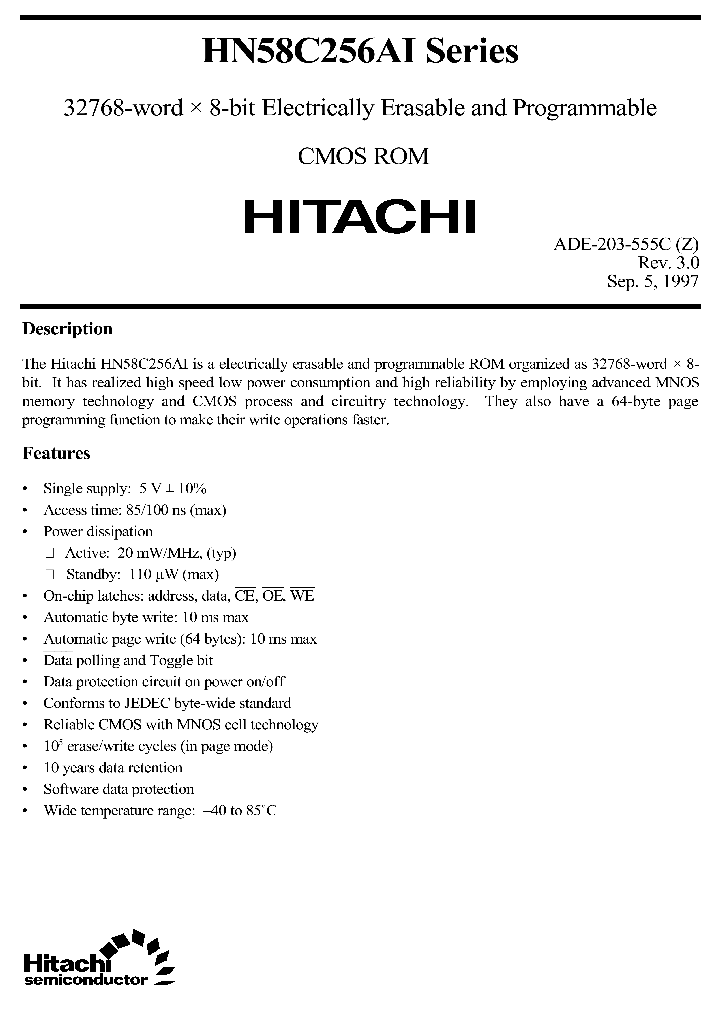 HN58C256AFPI-85_3885432.PDF Datasheet