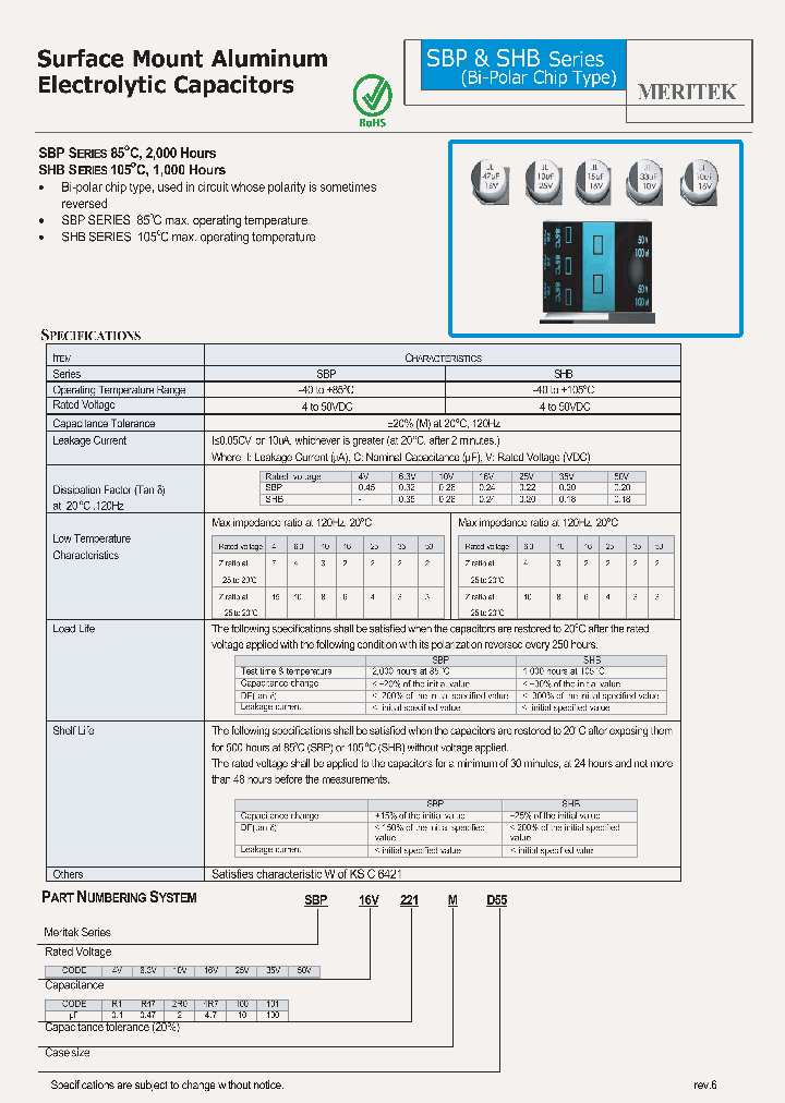 SBP16V6R8ME55_3881278.PDF Datasheet