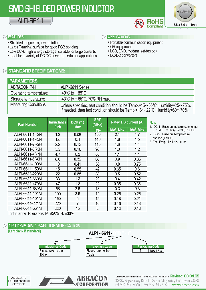 ALPI-6611-100M-T_3885999.PDF Datasheet