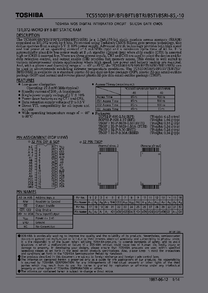 TC551001BPI-85_3885436.PDF Datasheet