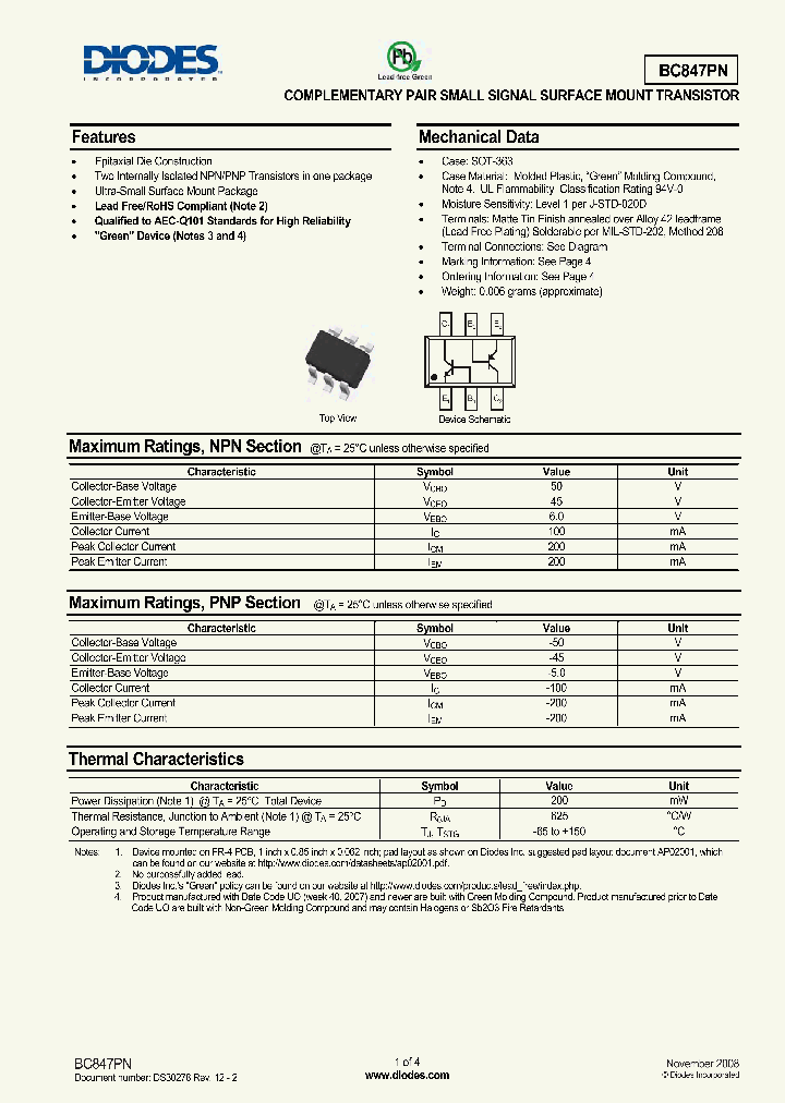 BC847PN-7-F_3887405.PDF Datasheet