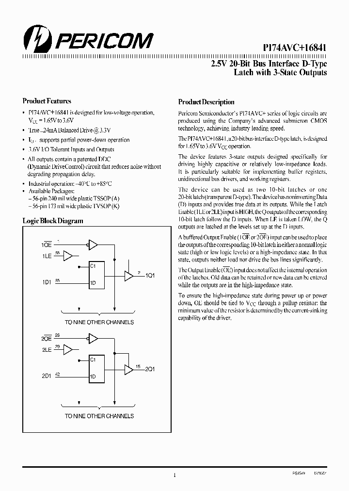 PI74AVC16841K_3885722.PDF Datasheet