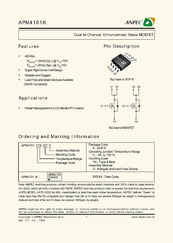 APM4101KC-TRG_3886120.PDF Datasheet