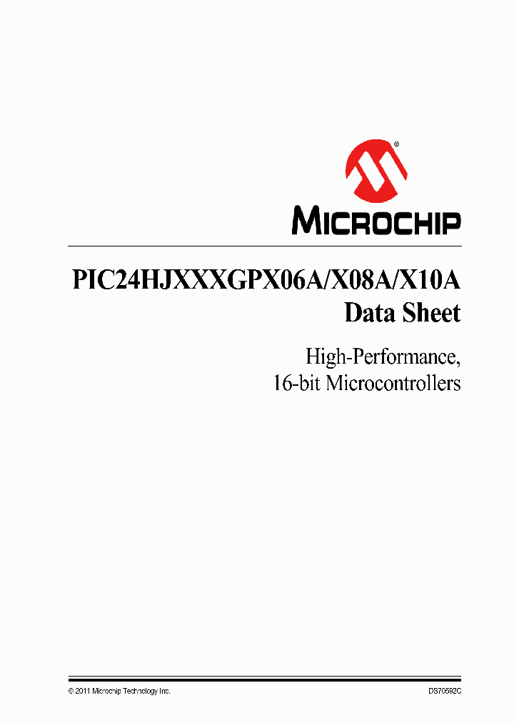 PIC24HJ256GP206ATEPT_3885365.PDF Datasheet