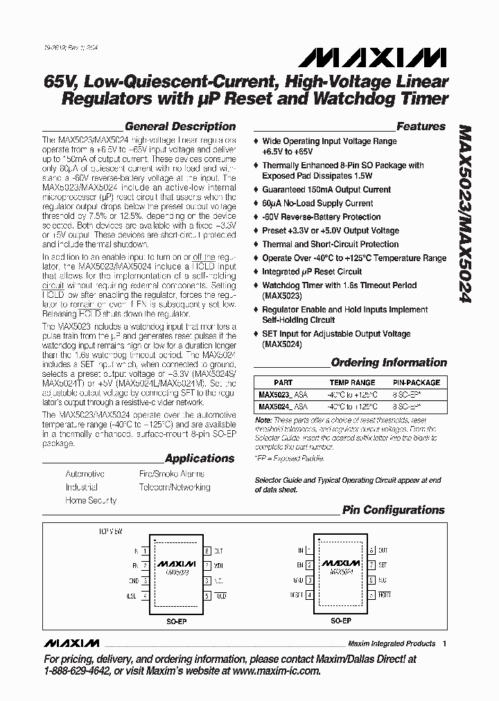 MAX5023LASAT_3877369.PDF Datasheet