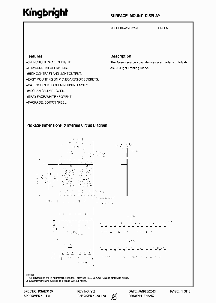 APPDC04-41VGKWA_3888435.PDF Datasheet