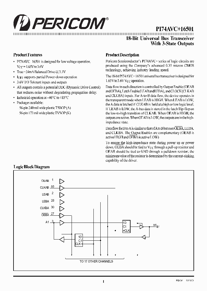 PI74AVC16501K_3885709.PDF Datasheet