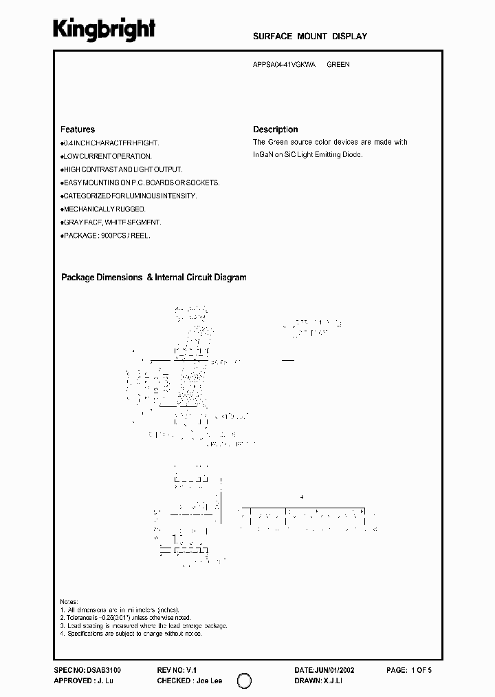 APPSA04-41VGKWA_3888437.PDF Datasheet