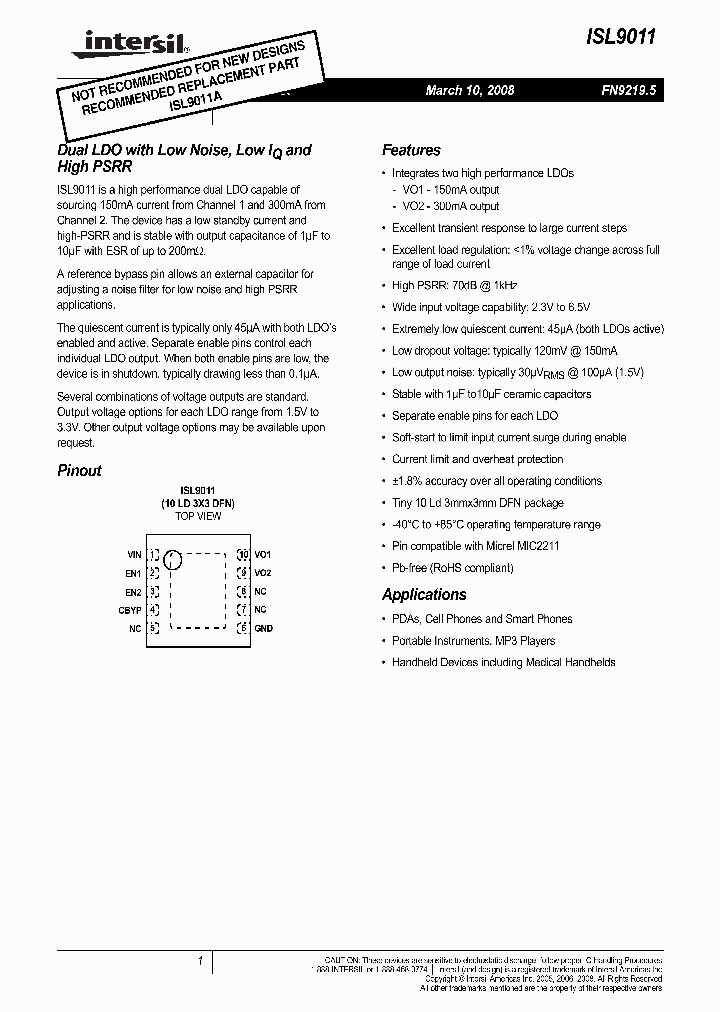 ISL9011IRPPZ-T_3889083.PDF Datasheet