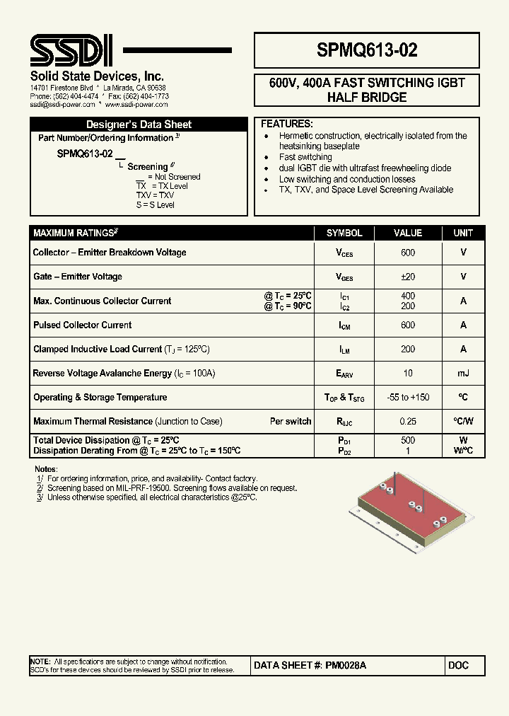 SPMQ613-02TXV_3889824.PDF Datasheet