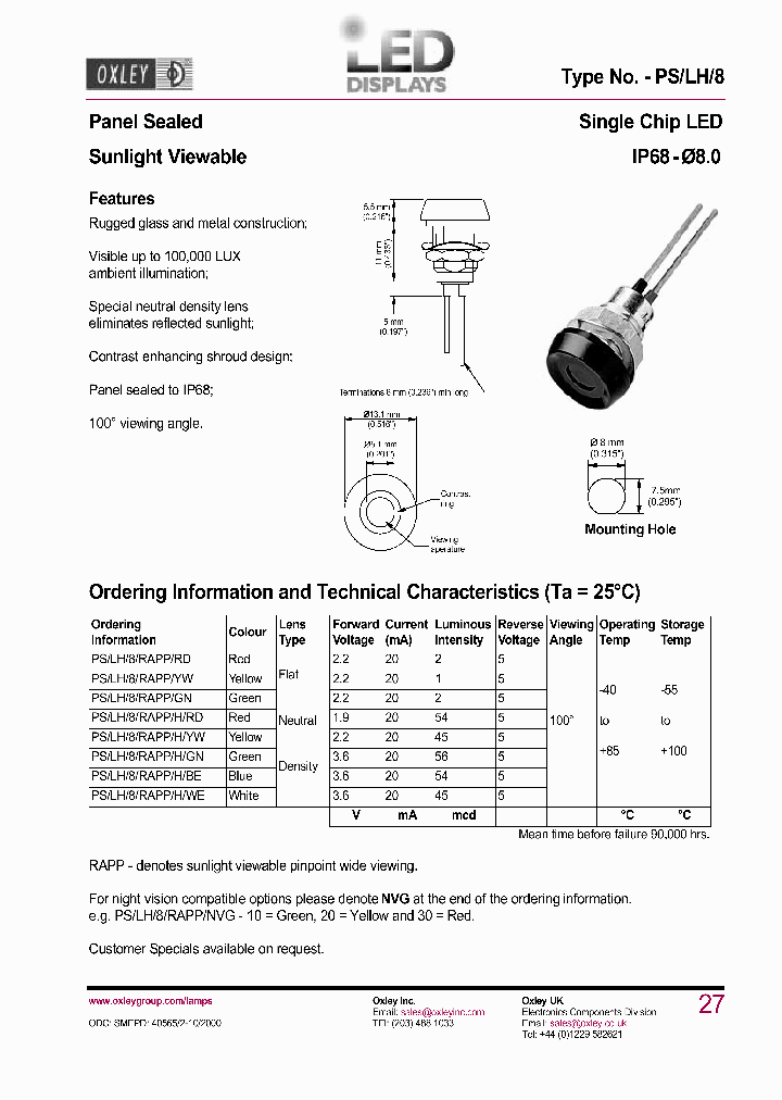 PSLH8RAPPHRD_3890204.PDF Datasheet