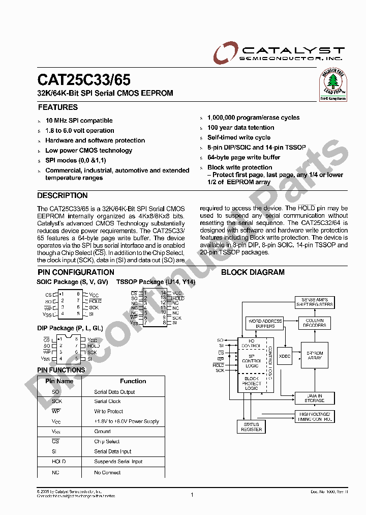 CAT25C33PS-18TE13_3891581.PDF Datasheet