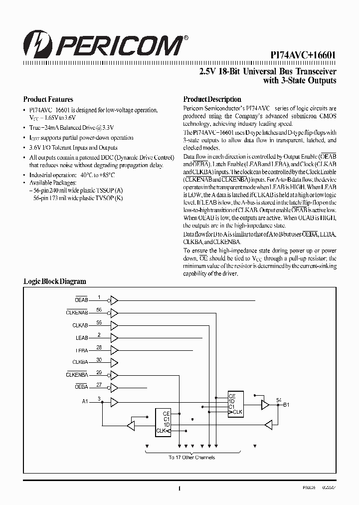 PI74AVC16601K_3885712.PDF Datasheet