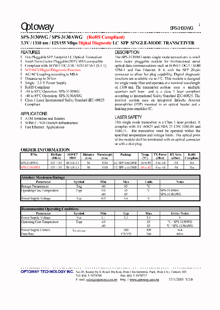 SPS-3130WG_3892481.PDF Datasheet