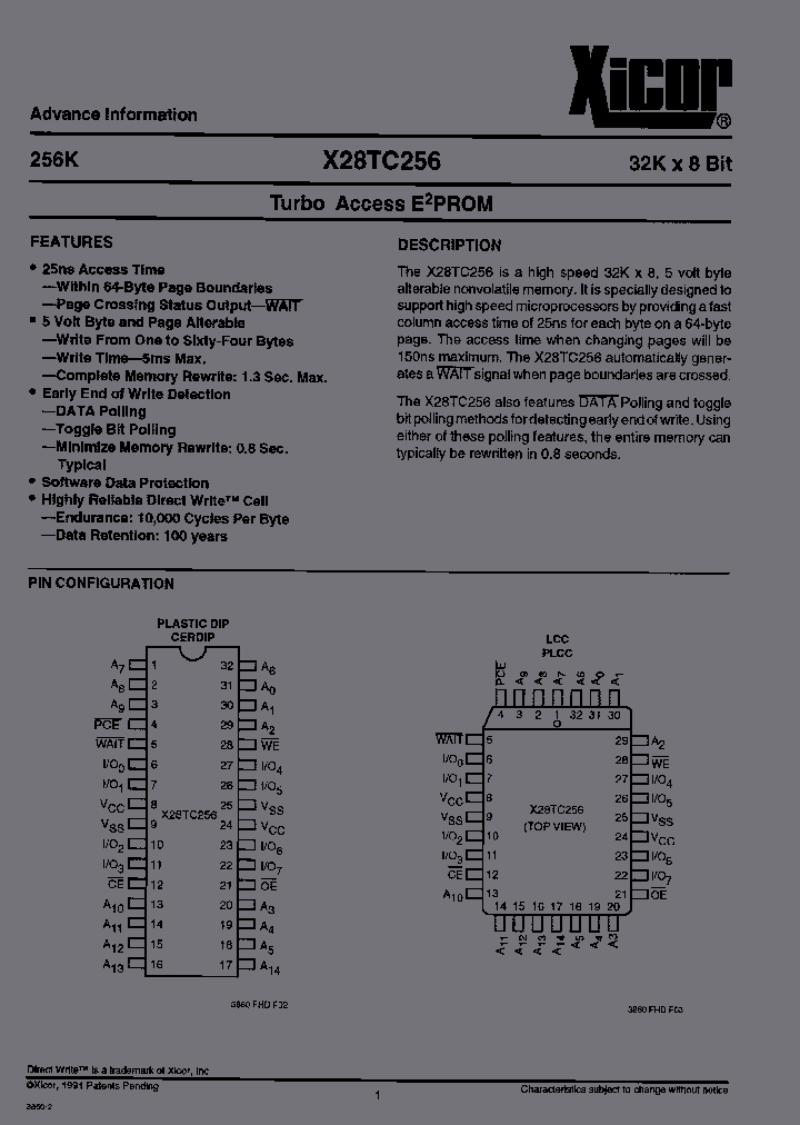 X28TC256PI-25_3888618.PDF Datasheet