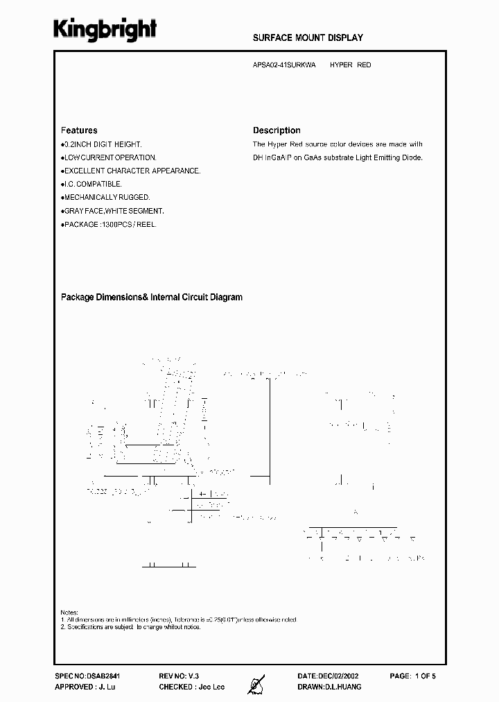 APSA02-41SURKWA_3894622.PDF Datasheet