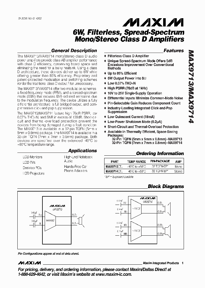 MAX9713_4126832.PDF Datasheet