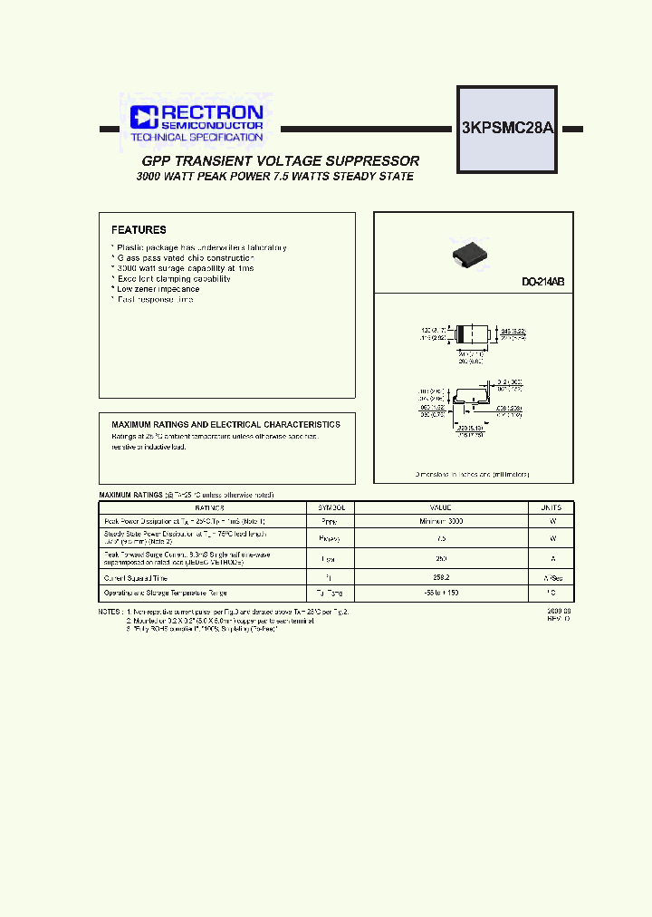 3KPSMC28A-W_3894919.PDF Datasheet
