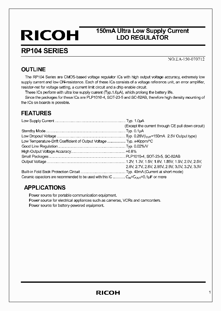 RP104N33C-TR_3897141.PDF Datasheet