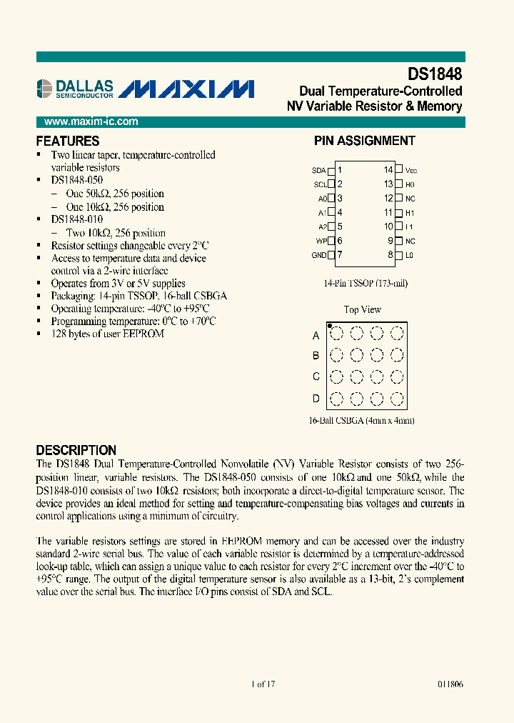 DS1848E-050TAMPR_3897354.PDF Datasheet
