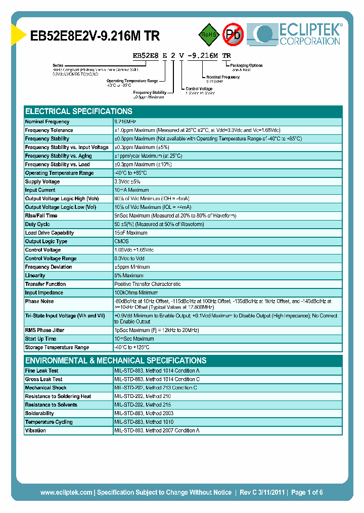 EB52E8E2V-9216MTR_3897118.PDF Datasheet