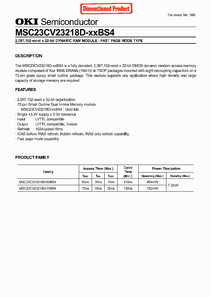 MSC23CV23218D-60BS4_3898040.PDF Datasheet