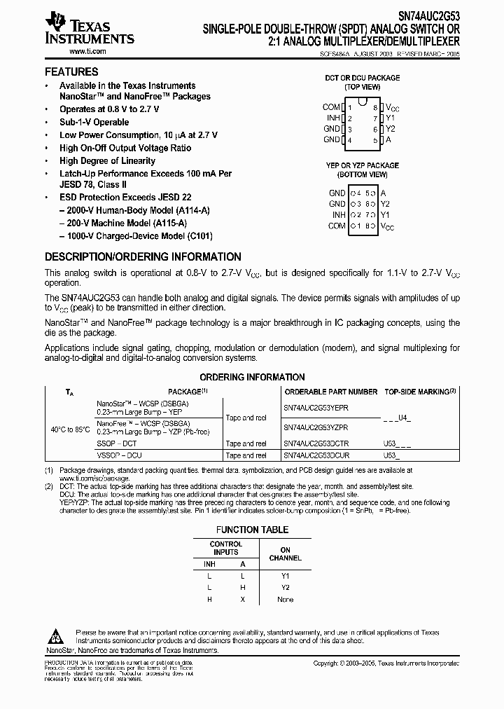 SN74AUC2G53YEPR_3891387.PDF Datasheet