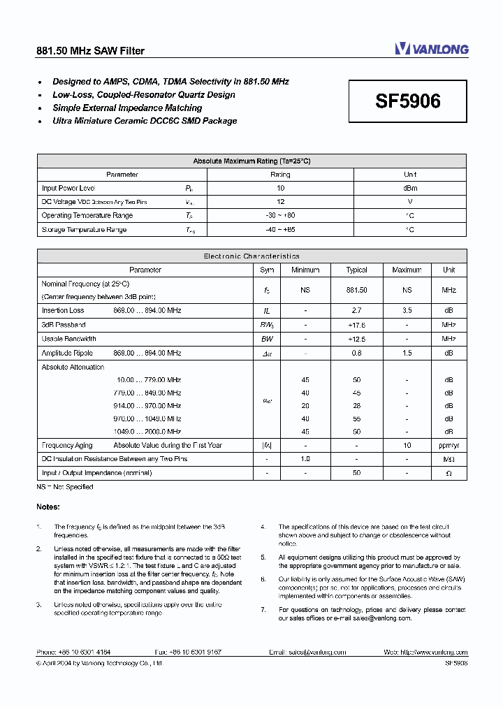 SF5906_4128298.PDF Datasheet