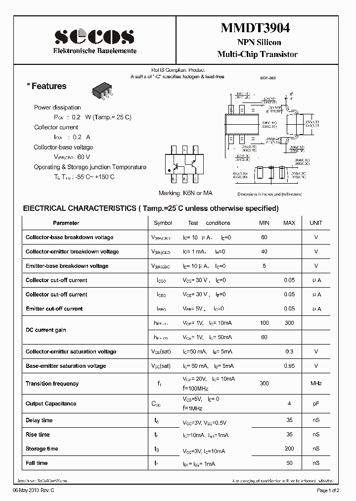 MMDT3904_4128331.PDF Datasheet