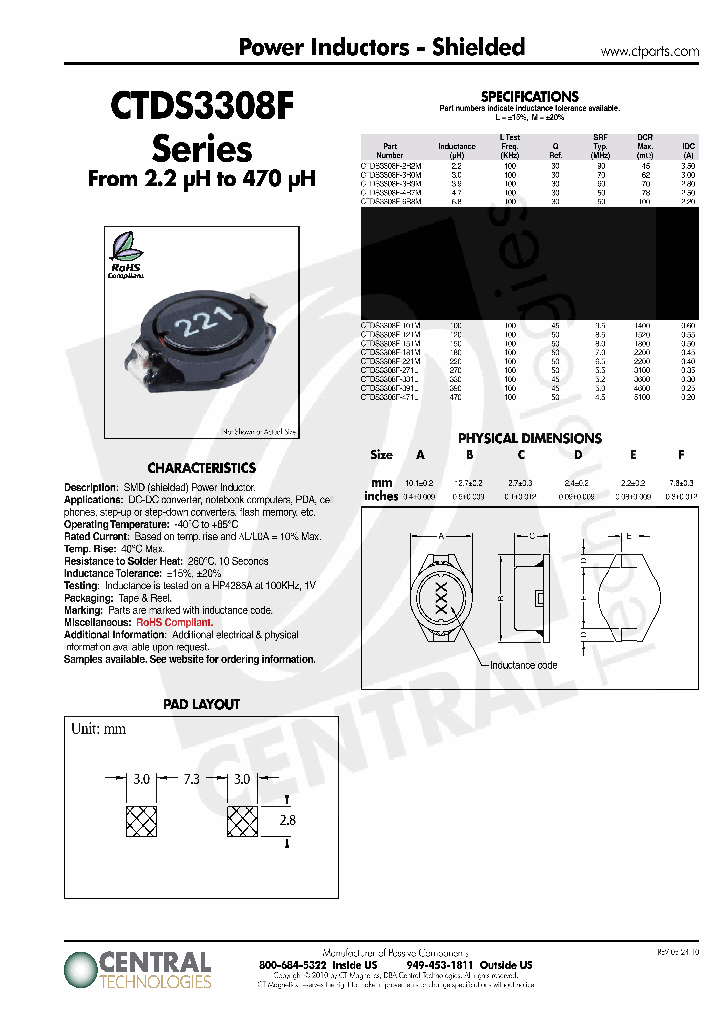 CTDS3308F-3R0M_3898089.PDF Datasheet
