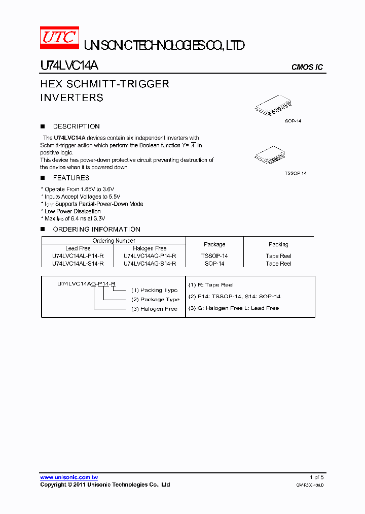 U74LVC14A_4127130.PDF Datasheet