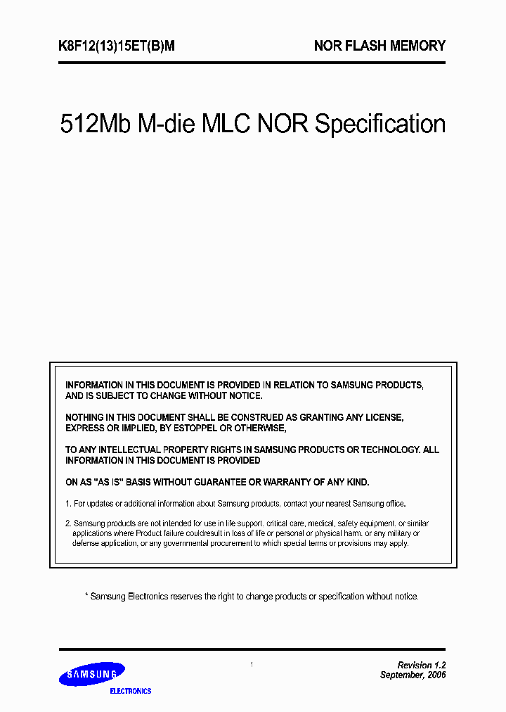 K8F1215EBM-DC1C0_3899107.PDF Datasheet