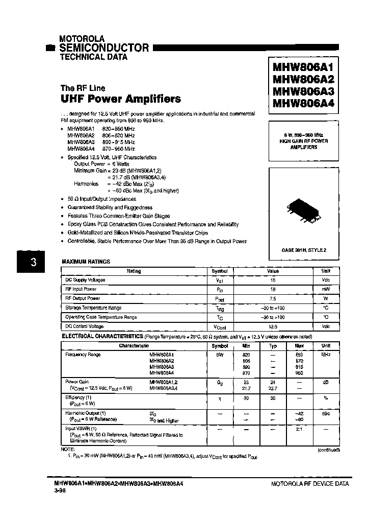 MHW806A1_3895559.PDF Datasheet