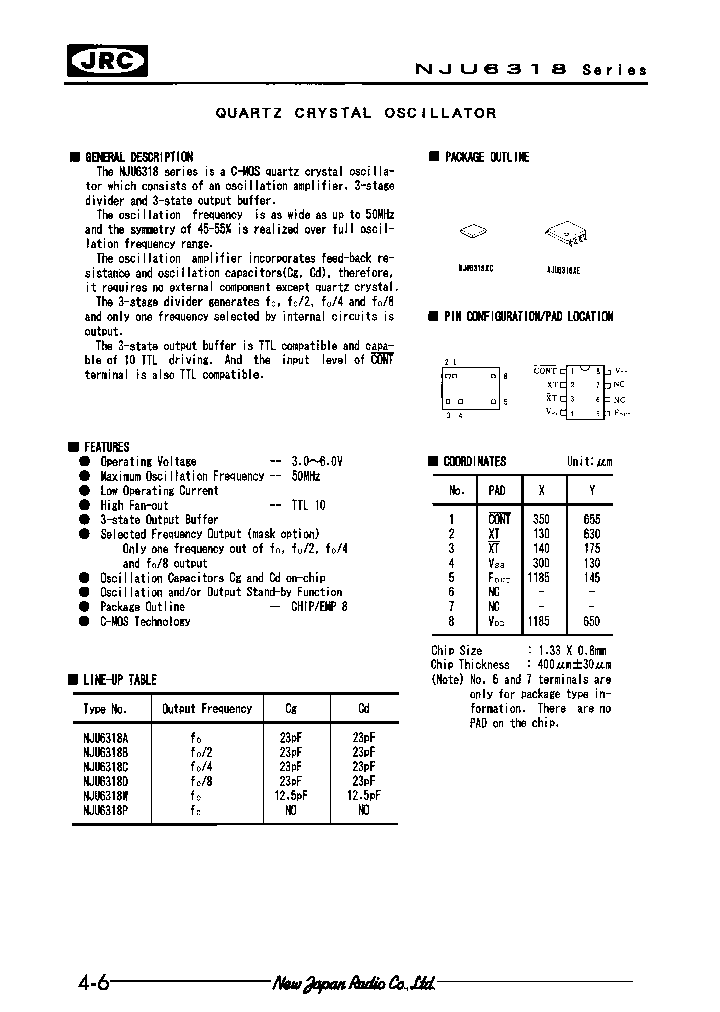 NJU6318DETE1_3897726.PDF Datasheet
