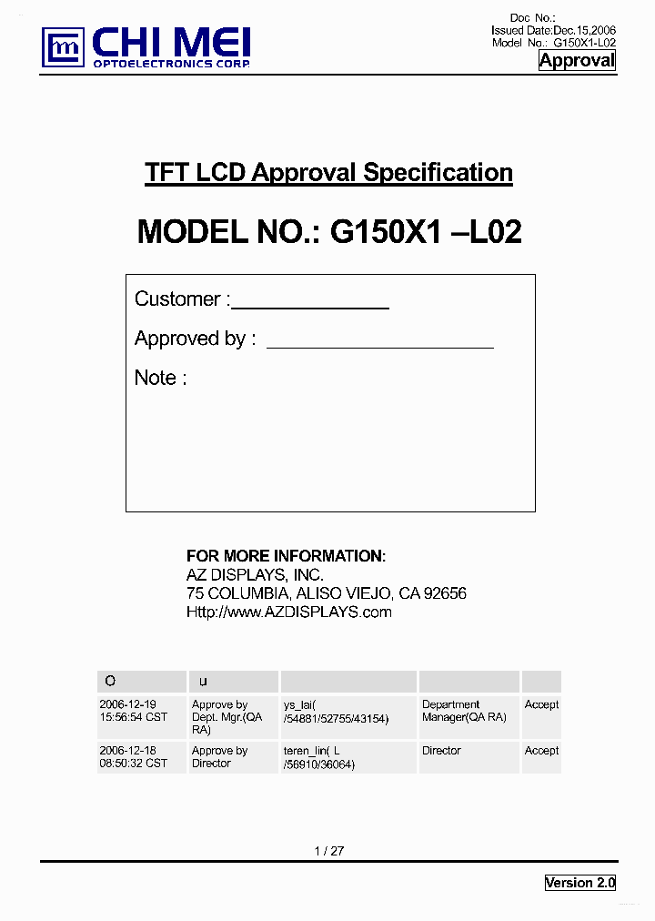 G150X1-L02_4132235.PDF Datasheet