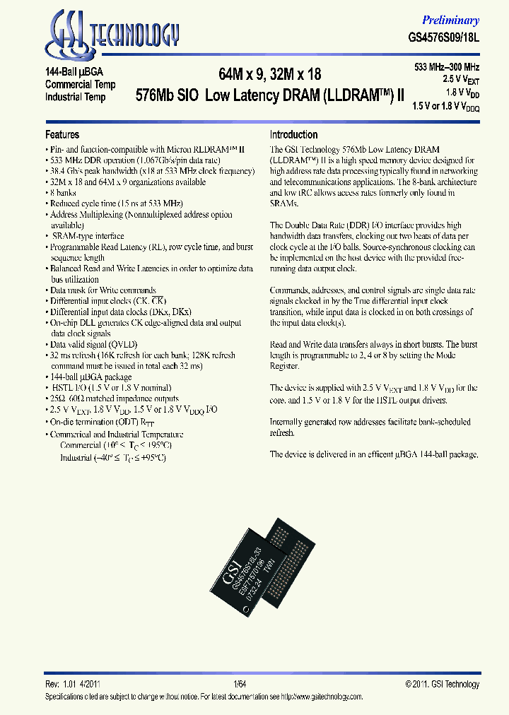 GS4576S18GL-24IT_3898506.PDF Datasheet