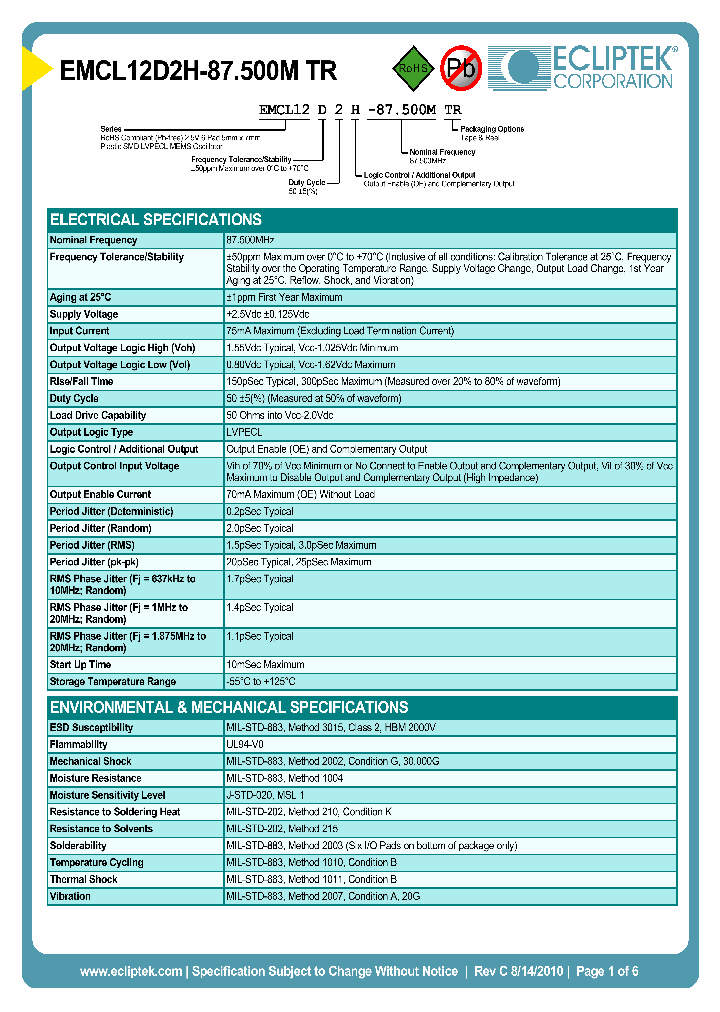 EMCL12D2H-87500MTR_3899739.PDF Datasheet