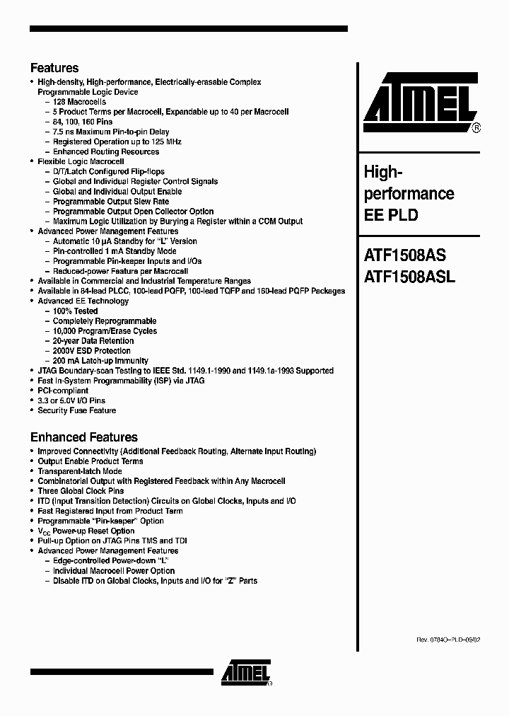 ATF1508ASL_3900352.PDF Datasheet