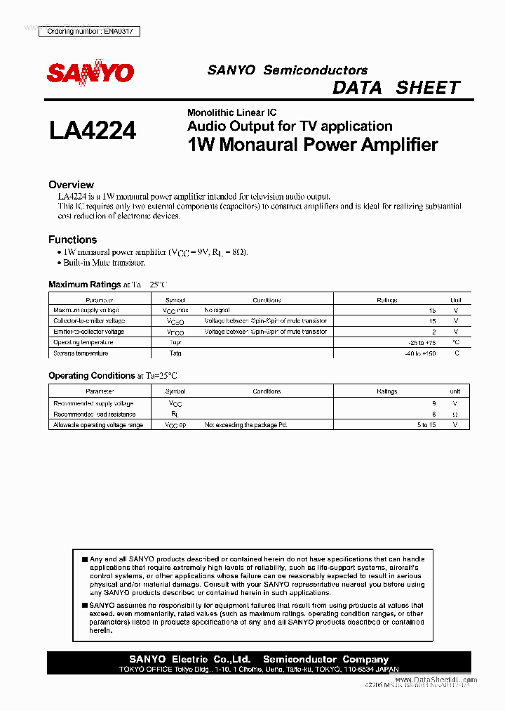 LA4224_4136780.PDF Datasheet