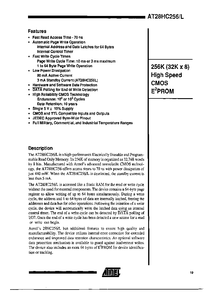 AT28HC256E-70UI_3901239.PDF Datasheet