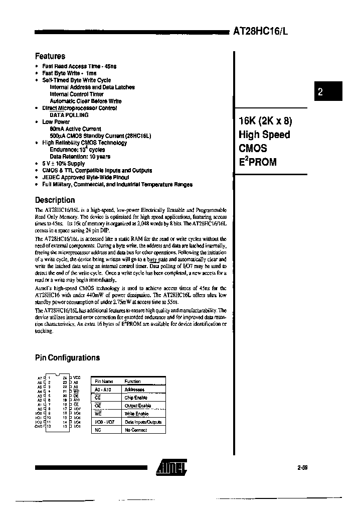 AT28HC16-70DI_3901923.PDF Datasheet