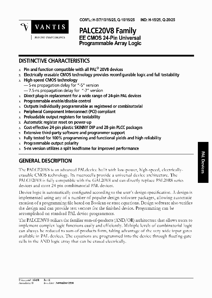 PALCE20V8H-7JC_3900682.PDF Datasheet
