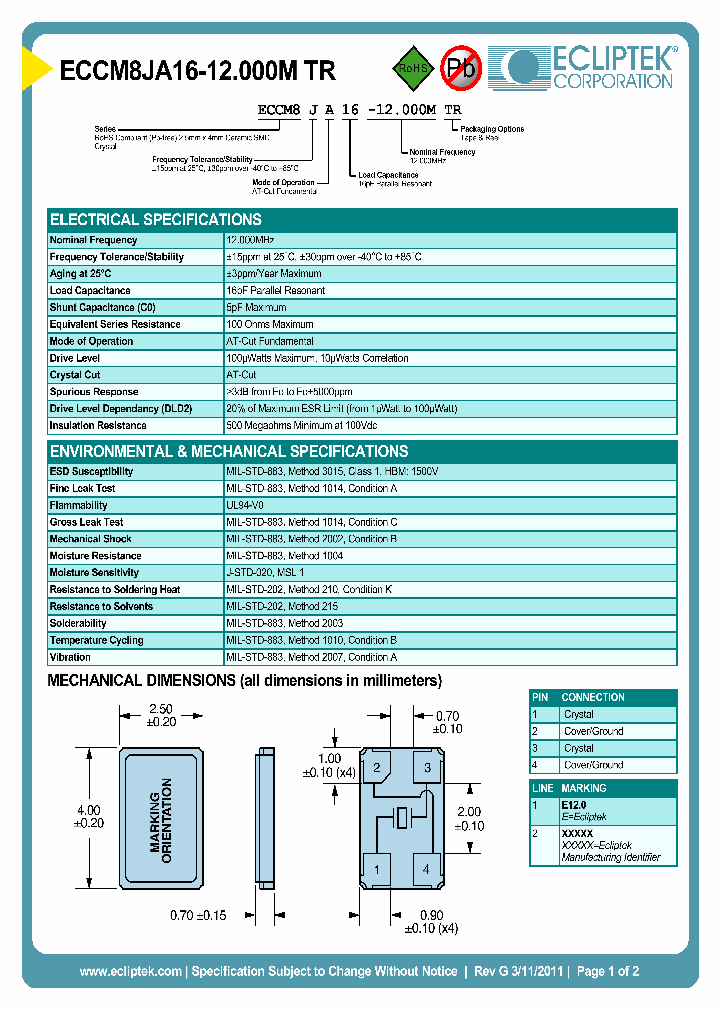 ECCM8JA16-12000MTR_3901661.PDF Datasheet